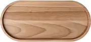 efo Table Centrepiece Decorative Tray – Wooden Round Candle Plate – Serving Platters for Parties – Home Decor Accessories for Living Room Coffee Table or Bathroom (Oval)