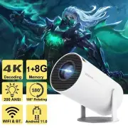 Magcubic Projector HY300 WiFi6 200ANSI Android11.0 4K "screen BT5.0 1280*720P!