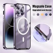 Phone Case For iPhone 16 Pro Max iPhone 15 Pro Max Plus iPhone 14 Pro Max Plus iPhone 13 12 Pro Max With Magsafe with Screen Protector Magnetic Matte Frosted S