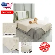 82x82 In. Modern Reversible Waterproof Pet Blanket for Sofa & Bed Protection