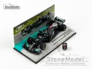 Mercedes F1 W12 44 Lewis Hamilton Spain 2021 100th Pole & Winner 1:43 MINICHAMPS