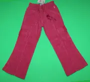 4 NWT Pumpkin Patch TOWN AND COUNTRY Dark Pink Corduroy Cargo PANTS Girls