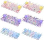 TOYANDONA 6pcs Handheld Water Ring Game Fun Double Button Toss Game for Travel Party Favors Engaging Activity for All Ages
