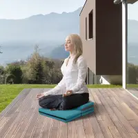 在飛比找momo購物網優惠-【心到位QUELEA】可調整冥想墊 打坐墊 靜坐墊 禪坐墊(