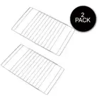 2x Universal / Adjustable - Extendable Chrome Oven Shelf 39CM TO 58CM