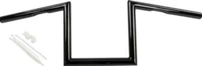 HD Dimpled Gloss Black Z Handlebar 8in Rise Harley Dyna Super Glide Sport 99-05