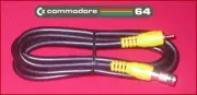 6Ft HQ RCA Video Cable & RF Coax TV Adapter for Commodore 64 64C 128 Computer