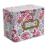 Retro Paisley 16cm Metal Tin Home/Kitchen Decorative Canister Storage Organiser