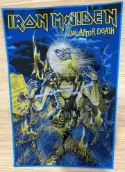 Iron Maiden LIVE AFTER DEATH Licensed Woven BACK PATCH Sew On Metal SOLD OUT