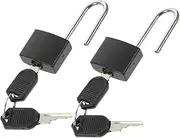 WOFASHPURET 2 Sets Set Mini Padlock Small Lock Padlock Backpack Lock Mini Locker Black Copper Alloy