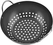 ORFOFE BBQ Supply Non-Stick Grill Wok Professional Grill Basket Wear-Resistant Easy-to-Clean Baking Pan