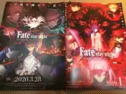 Set of 2!Fate FGO Anime Manga Movie Small Chirashi/Flyer/Poster Japan Mai Waifu