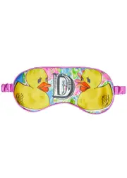 Jessica Russell Flint D Is For Duck Silk eye Mask - Yellow ONE SIZE