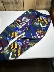 Polo Ralph Lauren Men's Lounge Pants M Patchwork Print Waffle Knit Sleep Jogger