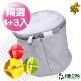 在飛比找遠傳friDay購物優惠-【HIKOYA和彥家】日式呵護型漂浮內衣洗衣袋組(精選4+3