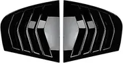 Compatible with BMW 3 Series E90 320i 330i M3 2005-2013 Car Rear Window Louver Shutter Cover Side Vent Scoop Blinds Trim Exterior Sticker(Black)