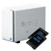 Synology DS223j Nas 2-BAY Double SSD 960GB (2x480GB) SATA Ethernet Lan IP