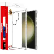 For Samsung Galaxy S24 Ultra Case Shockproof Air Cushion Gel Clear Transparent Heavy Duty Case Cover