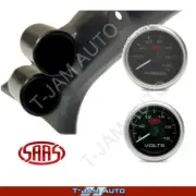 Pillar Pod for Ford Ranger 2011-2015 + Oil Pres + Volt Black Gauges