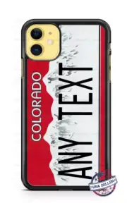 Colorado Red Auto State Plate Phone Case For iPhone 15 Samsung s23FE Google 7 8a