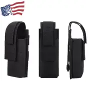 Tactical Molle 5" Sheath Pocket Folding Knife Pouch Cover Flashlight Holder