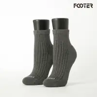 在飛比找momo購物網優惠-【Footer除臭襪】復古直線條微分子薄襪-女款-前後微厚(