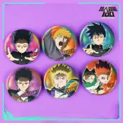 Mob Psycho 100 Brooch Anime Badge Emblem Enshrine Gift Breastpin Chest Badge