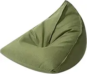 Bean Bag Chair Cover (No Filler, Cover Only), Fluffy Lazy Sofa Beanbag Chair for Kids, Adults, Teens, Double Stitching Skin-Friendly Living Room Furniture - 42X42x28 Inch,Green