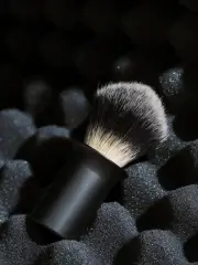 Supply Silvertip Synthetic Shave Brush - Matte Black