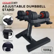 Powertrain GEN2 Pro Adjustable Dumbbell Stand 100KG Home Storage Rack Gym