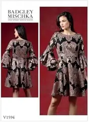 [Vogue] Sewing Pattern 1594 Dresses A5 (6-8-10-12-14)