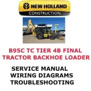 NEW HOLLAND B95C TC TIER 4B TRACTOR LOADER BACKHOE MANUAL SERVICE ENGINE PDF
