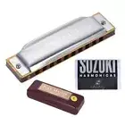 1072-C Folkmaster Standard 10-Hole Diatonic Harmonica Key of C 20 Tone Beginner
