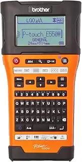 [Brother] PT-E550WVP Industrial Handheld Label Printer, Orange/Black