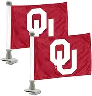 ProMark Oklahoma Sooners Flag Set 2 Piece Ambassador Style 8162090150, Team Color, One Size