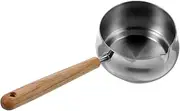 COLLBATH Stainless Steel Espresso Measuring Cup Coffee Milk Pitcher with Long Handle for Precise Milk and Sauce Measurements and Practical for Daily Use