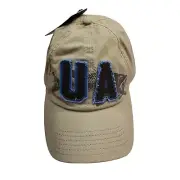 NEW Under Armour Mens Bass Snap Back Cap-Beige/Blue