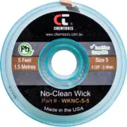 CHEMTOOLS SWNC5S 3.0Mm X 1.5M Soder Wick Braid #5 Brown No Clean 3.0MM X 1.5M