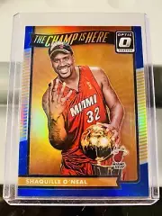 2016-17 Optic The Champ Is Here Shaquille O’neal 08/49 Miami Heat Refractor Mint