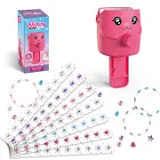 Catzon Kids Hair Gem Stamper Kit with 120 Rhinestones Hairdressing Drilling Machine 1001