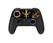 Switch Pro Controller with RGB Ambient Light Wireless Bluetooth for Nintendo Switch Gaming-Black Kingdom