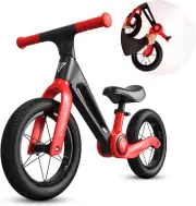 12” Foldable Toddler Balance Bike, No Pedal Push Balance Bicycle for Kids 2 to 6