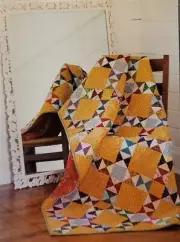 SCRAP CLASSIC CHEDDAR Quilt - Pattern From a Vintage Magazine