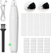 ZMOL Electric Eraser for Artists, Rechargeable Electric Eraser Kit, 140 Refills, Automatic Portable Eraser for Precise Drawing, Battery Operated Pencil Eraser for Sketch Pencil, Crafts（White）
