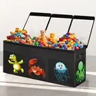 Extra Large Toy Box, Collapsible Sturdy Toy Storage Organizer with Lids Black