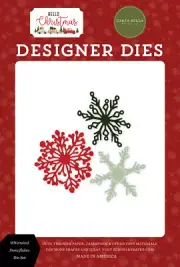 Carta Bella Paper HELLO CHRISTMAS Whimsical Snowflakes Die Set (CBHC124041)