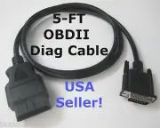 OBD2 OBDII Data Cable Compatible with Autel MaxiScan MS609 Scanner Code Reader