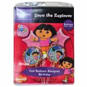 Dora The Explorer Foil Ballon Bouquet Birthday 5 Count