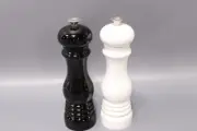 Le Creuset Salt & Pepper Mill Set in Black And White