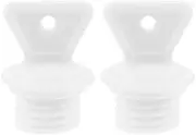 2Pcs Hot Water Bottle Plugs, Inner Diameter 2.1cm Hot Water Bottle Replacement Plug, Height 1.7cm Portable Leak-Proof Water Bag Plug, Reusable Plug